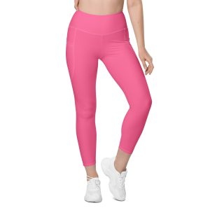 LB Athletics Club Pocket Leggings in Flamingo - Image 4