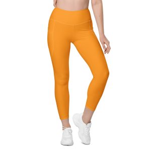 LB Athletics Club Pocket Leggings in Marigold - Image 4