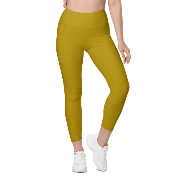 LB Athletics Club Pocket Leggings in Gold