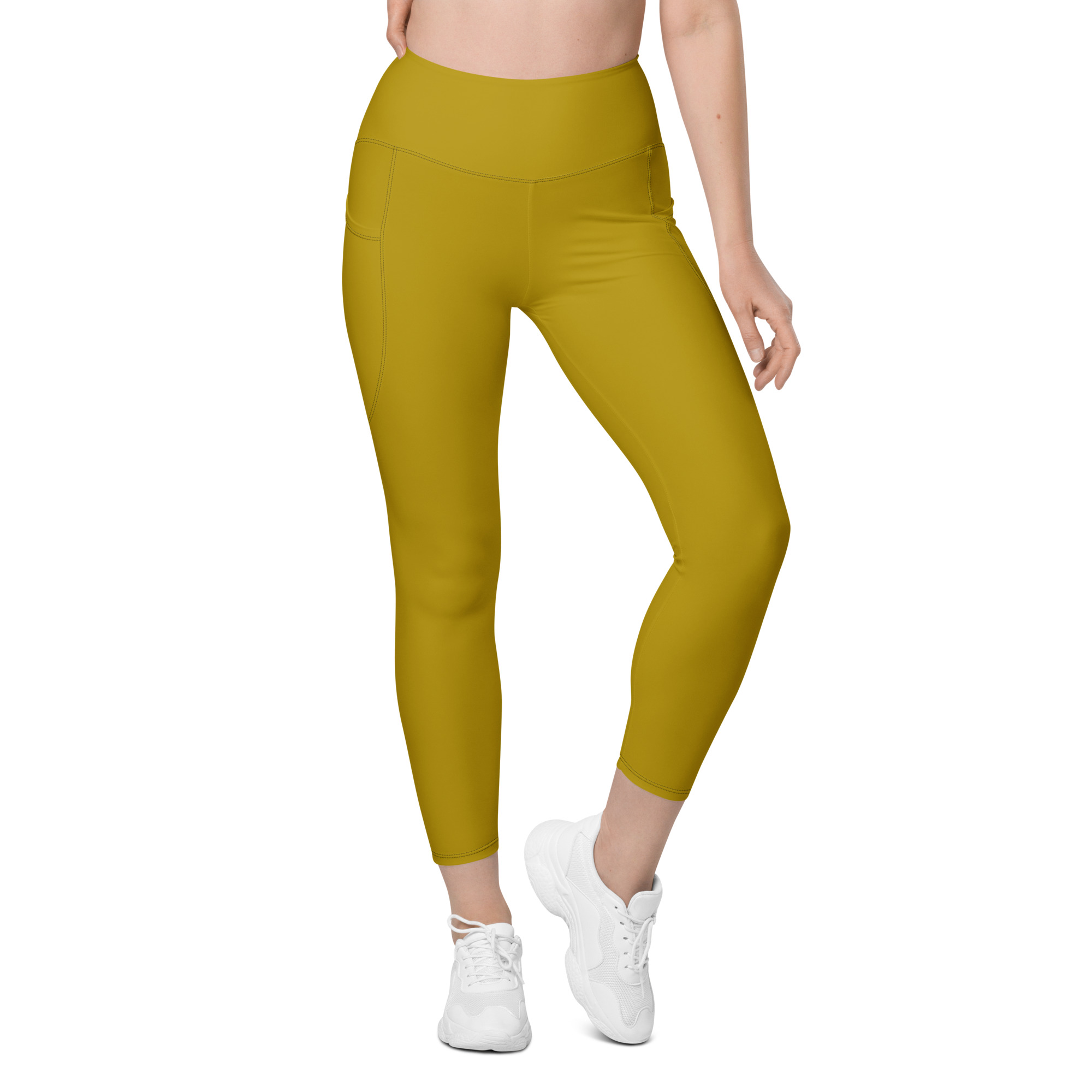 LB Athletics Club Pocket Leggings in Gold - Image 4