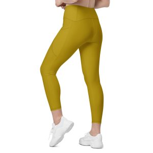 LB Athletics Club Pocket Leggings in Gold - Image 6