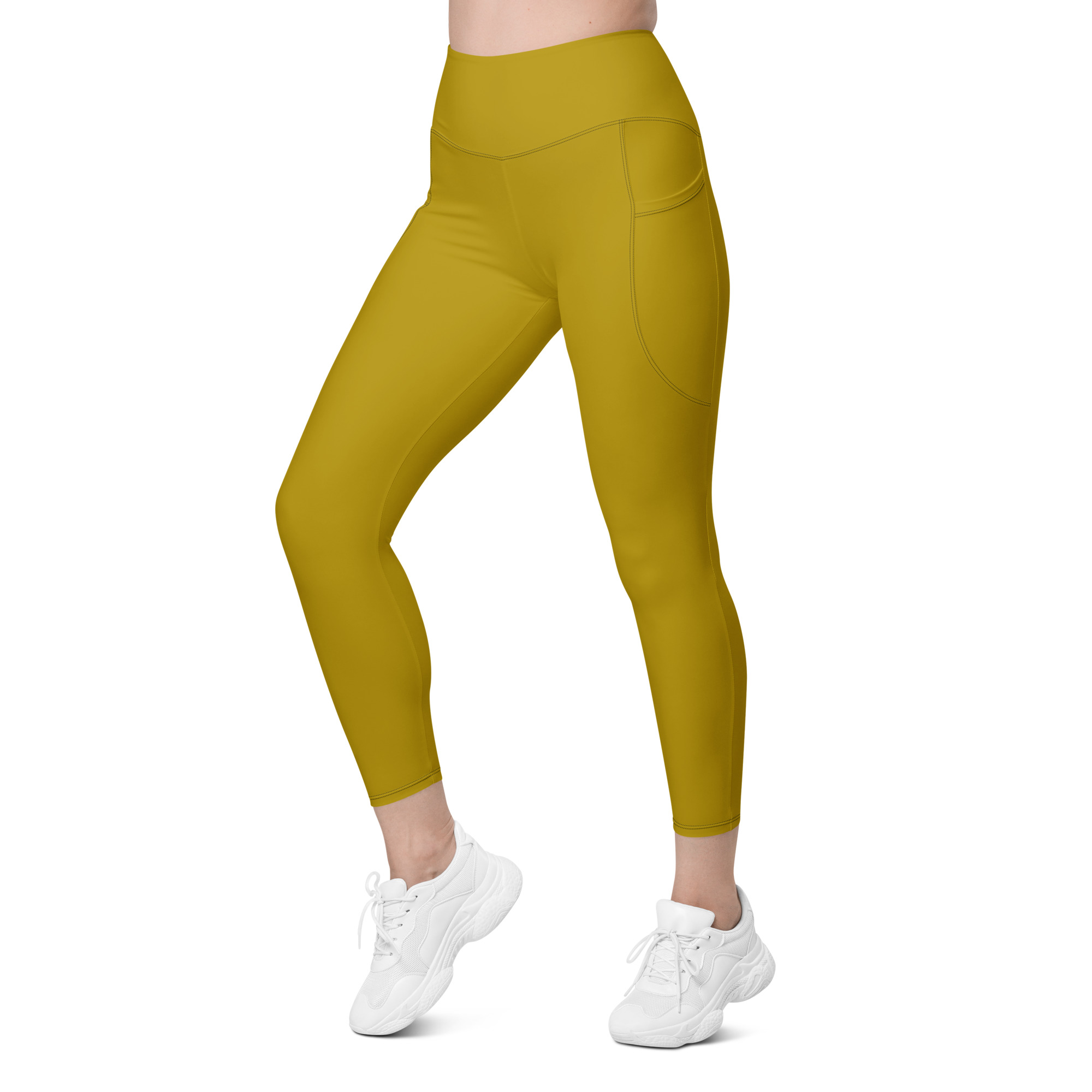 LB Athletics Club Pocket Leggings in Gold - Image 7