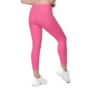 LB Athletics Club Pocket Leggings in Flamingo - Image 2
