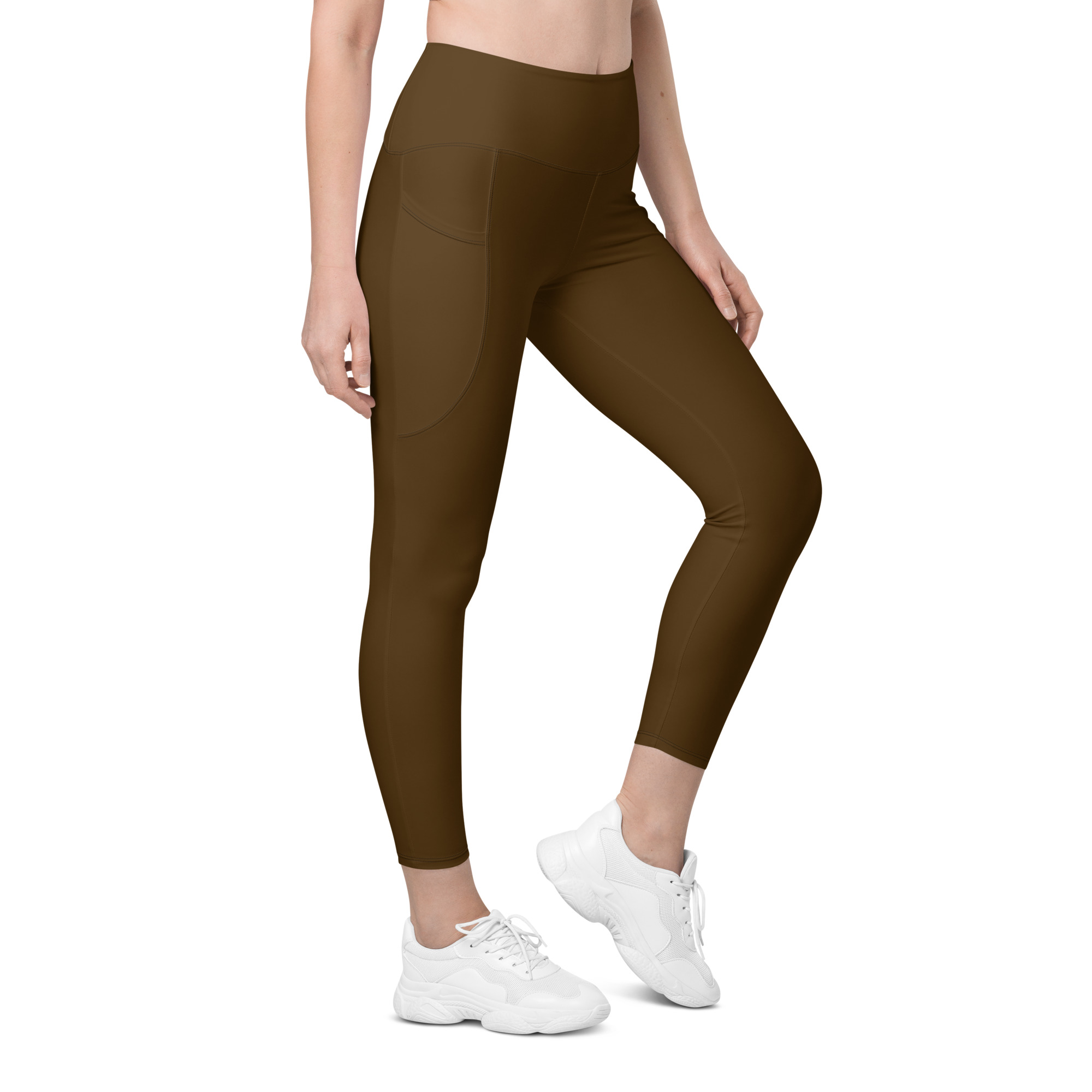 LB Athletics Club Pocket Leggings in Brown - Image 1
