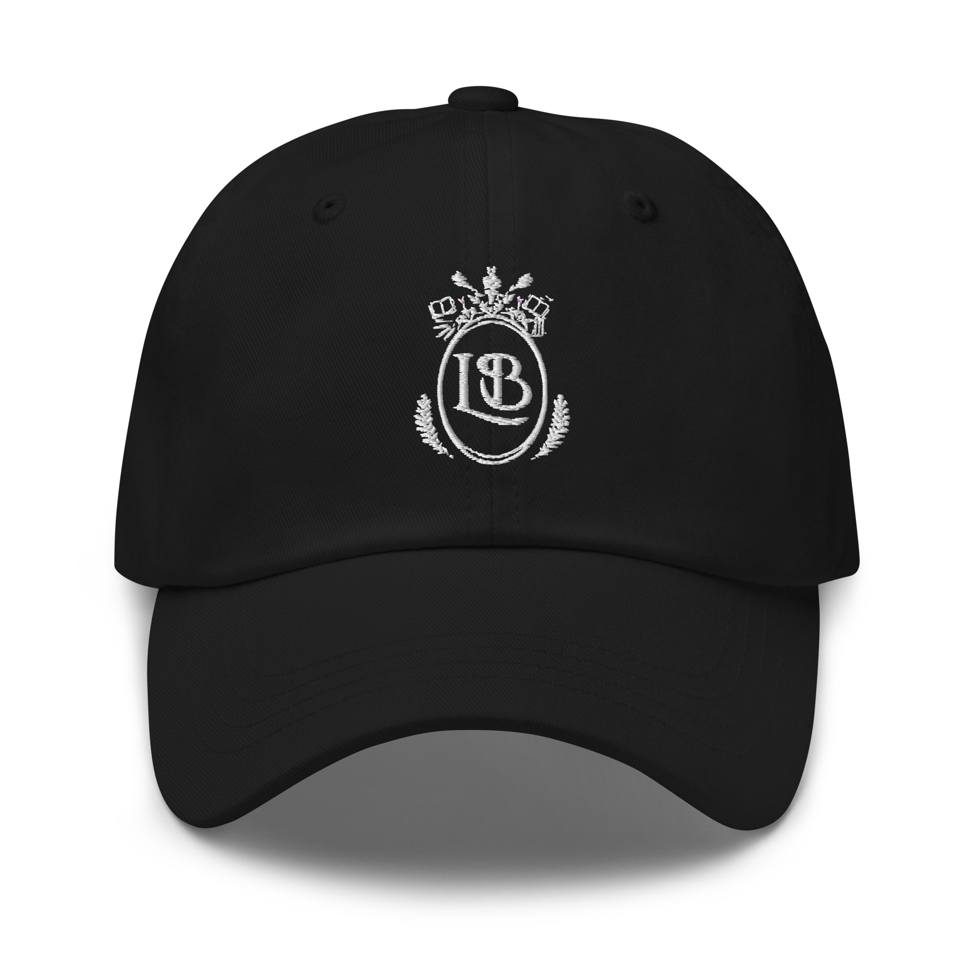 LB Crest Cap in Onyx & White Embroider - Image 1