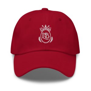 LB Crest Cap in Garnet & White Embroider