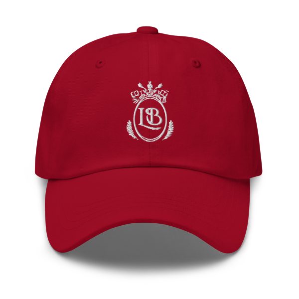LB Crest Cap in Garnet & White Embroider