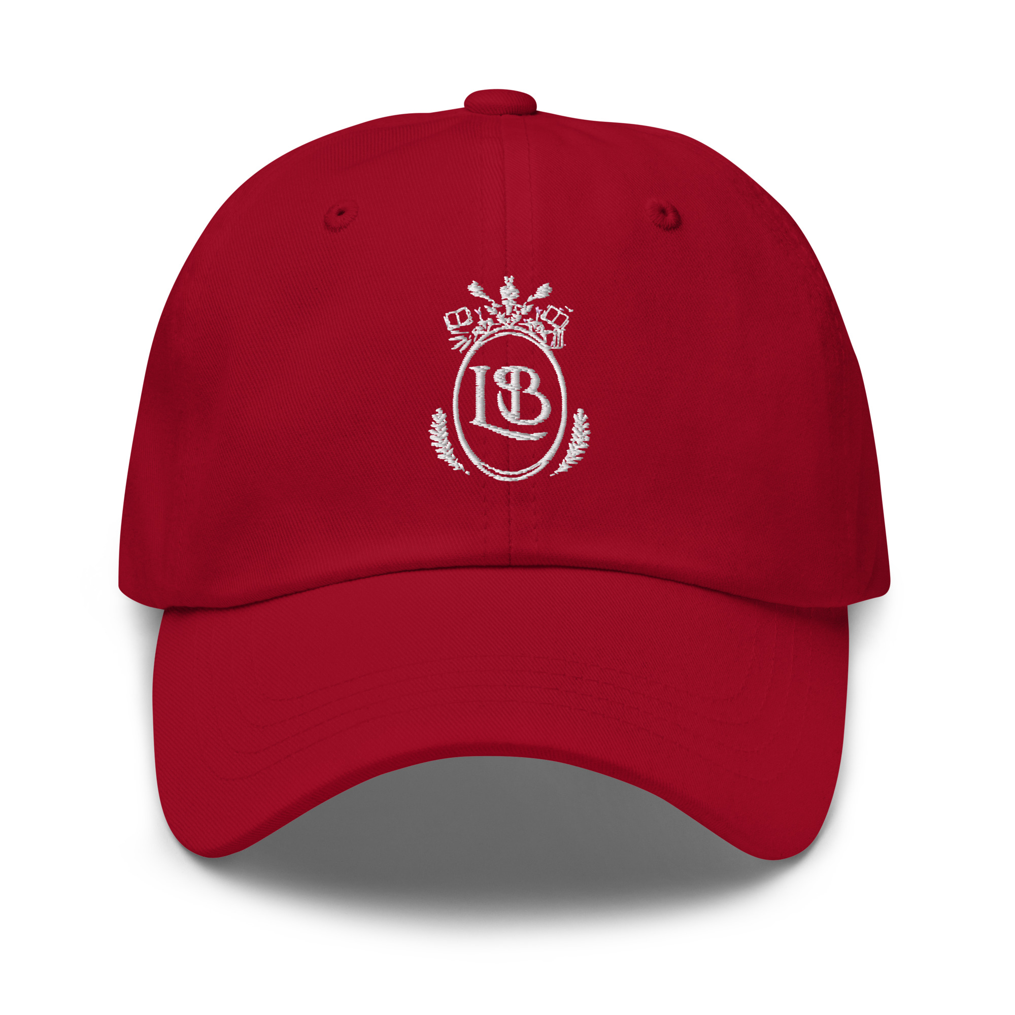 LB Crest Cap in Garnet & White Embroider - Image 1