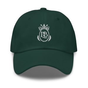 LB Crest Cap in Basil & White Embroider