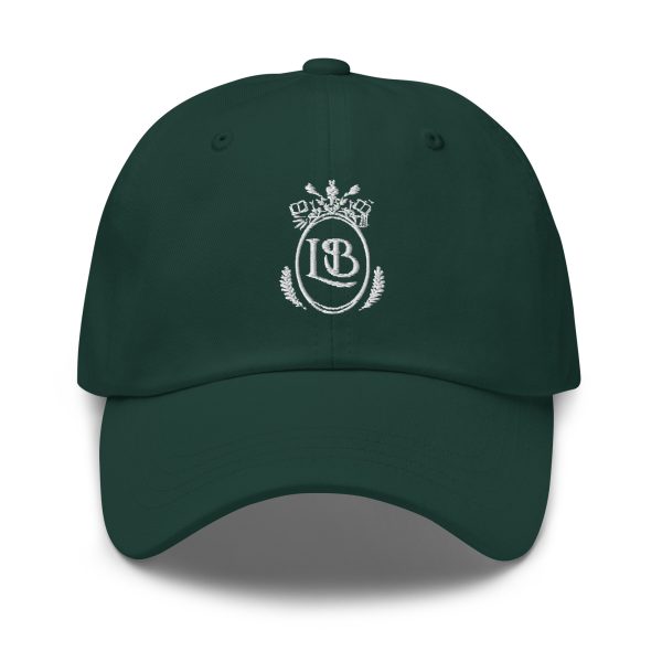 LB Crest Cap in Basil & White Embroider