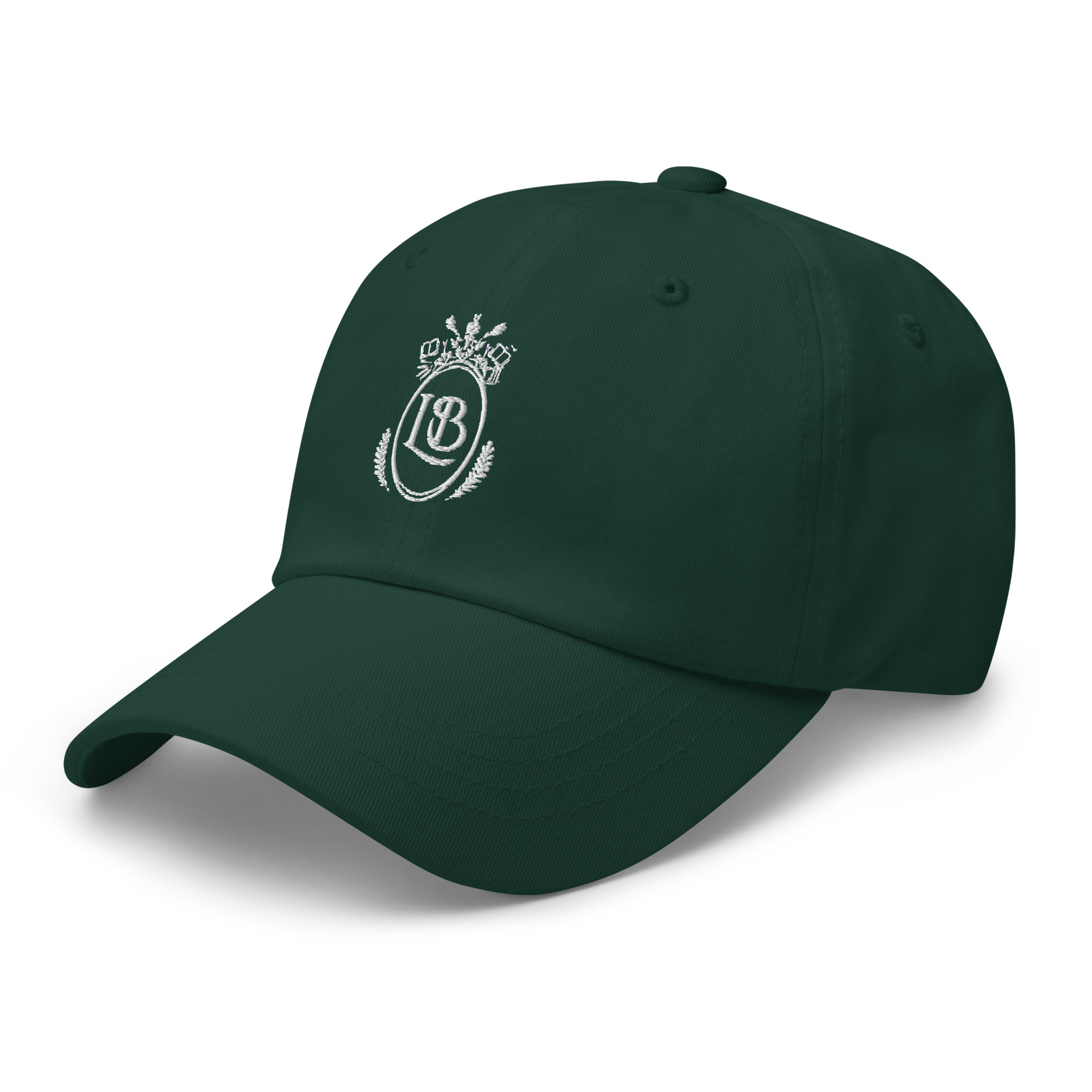 LB Crest Cap in Basil & White Embroider - Image 5