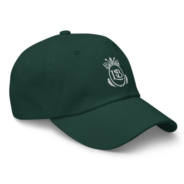 LB Crest Cap in Basil & White Embroider