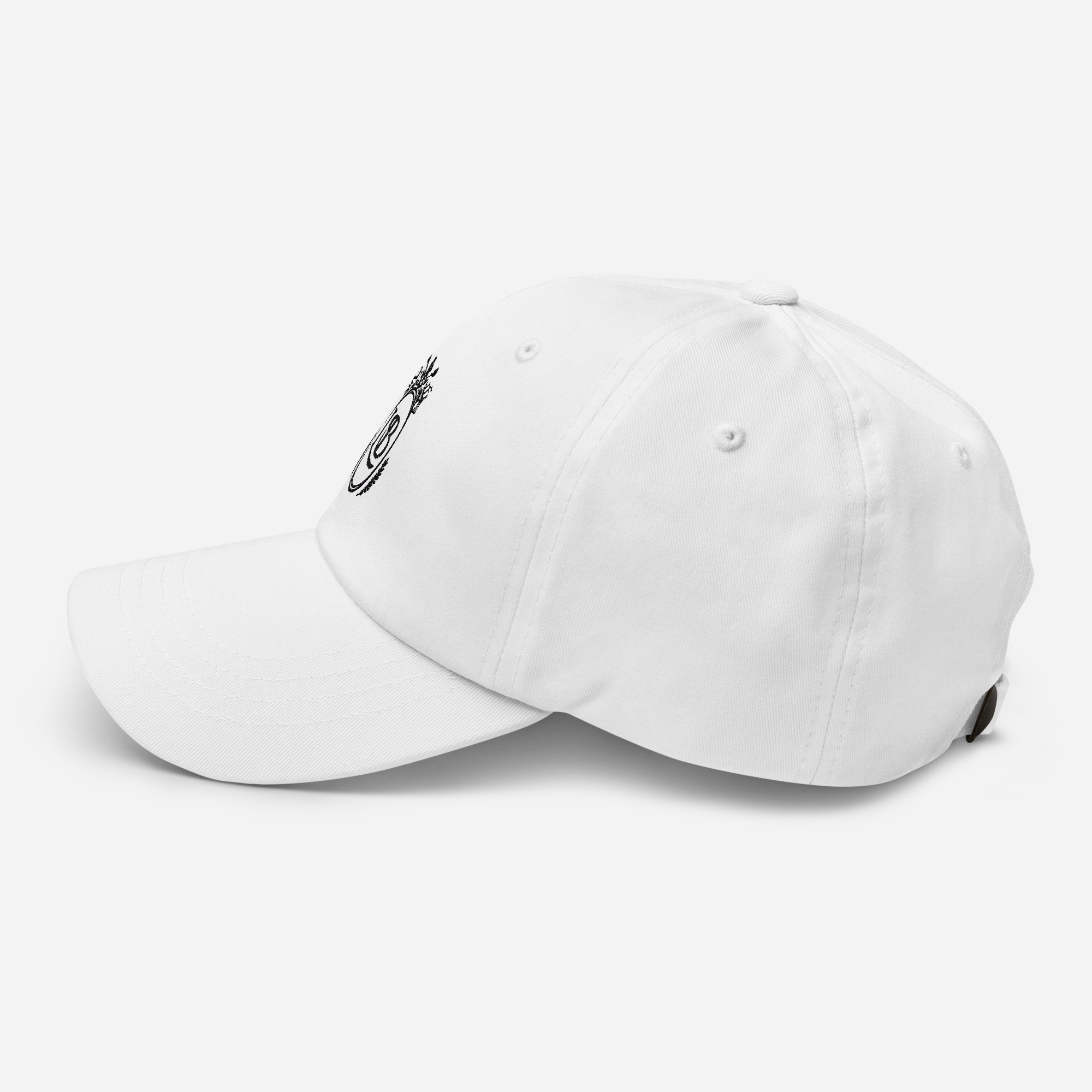 LB Crest Cap in Porcelain & Onyx Embroider - Image 4