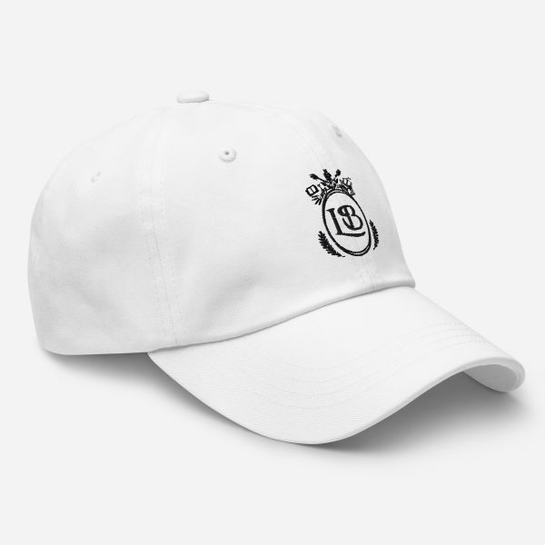 LB Crest Cap in Porcelain & Onyx Embroider