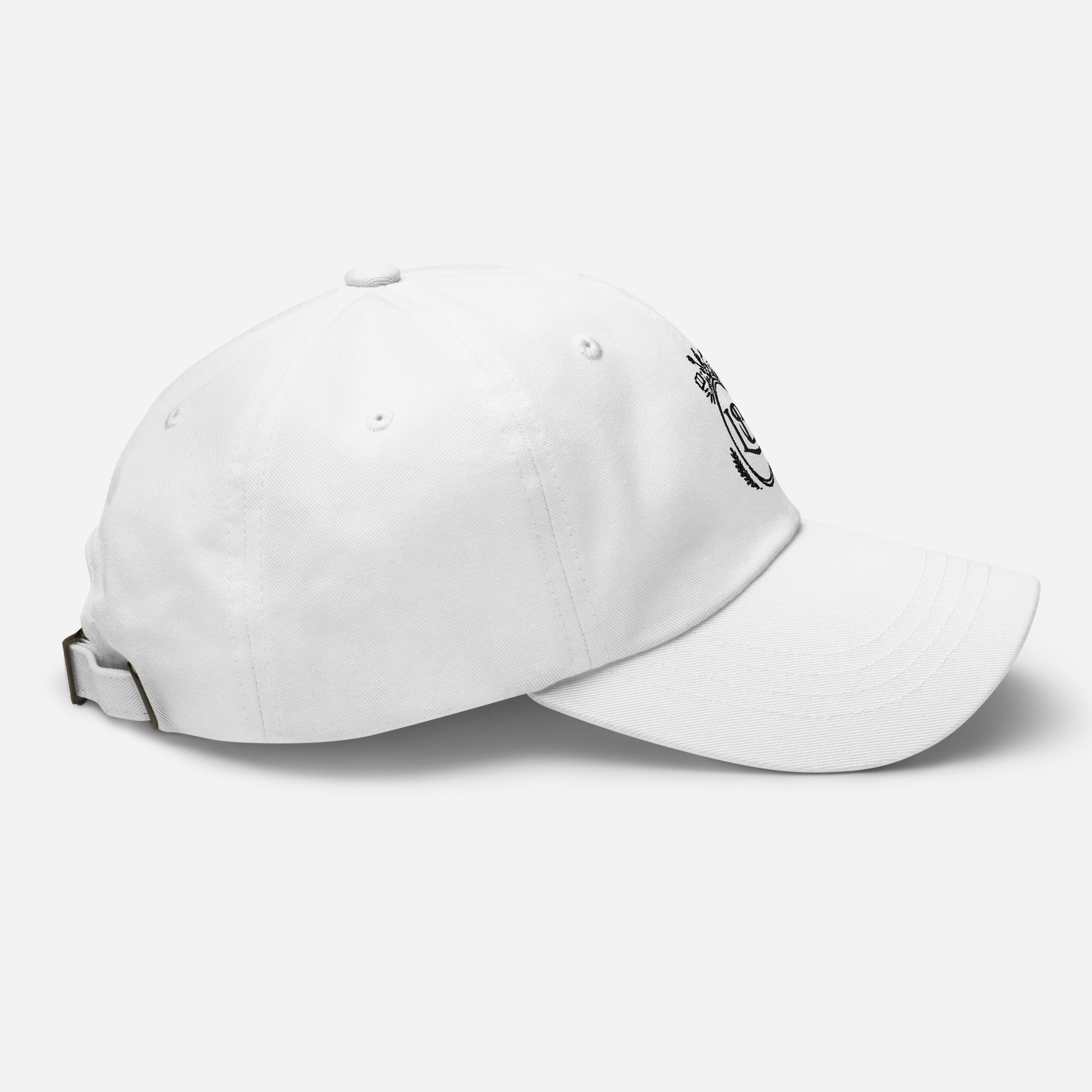 LB Crest Cap in Porcelain & Onyx Embroider - Image 2