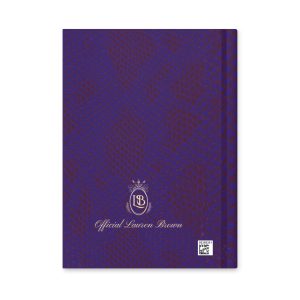 Exotic Hardcover Personal Journal in Ink & Deep Cherry - Image 2