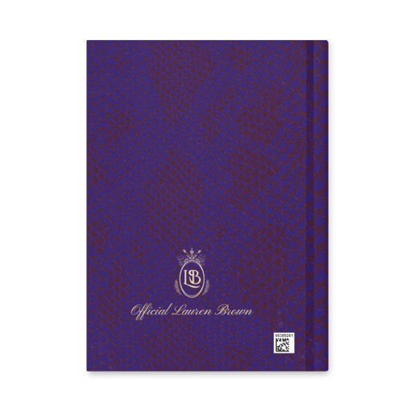 Exotic Hardcover Personal Journal in Ink & Deep Cherry