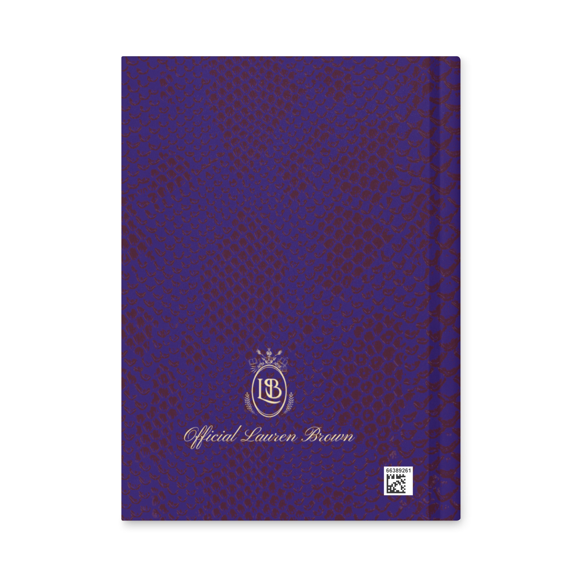 Exotic Hardcover Personal Journal in Ink & Deep Cherry - Image 2