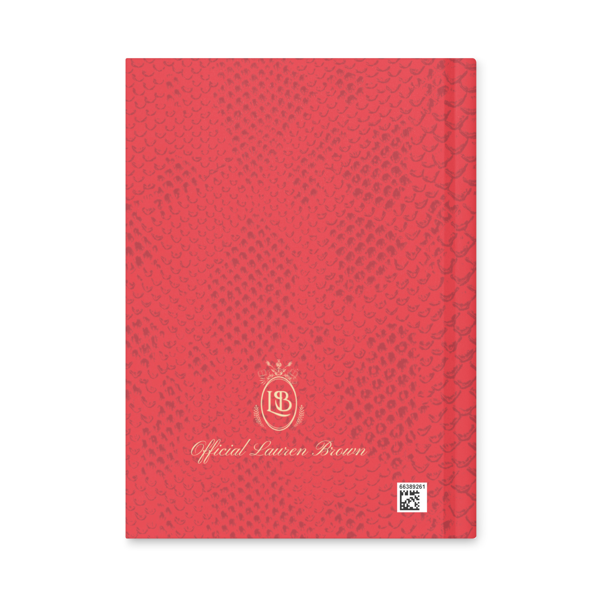 Exotic Hardcover Personal Journal in Coral - Image 2