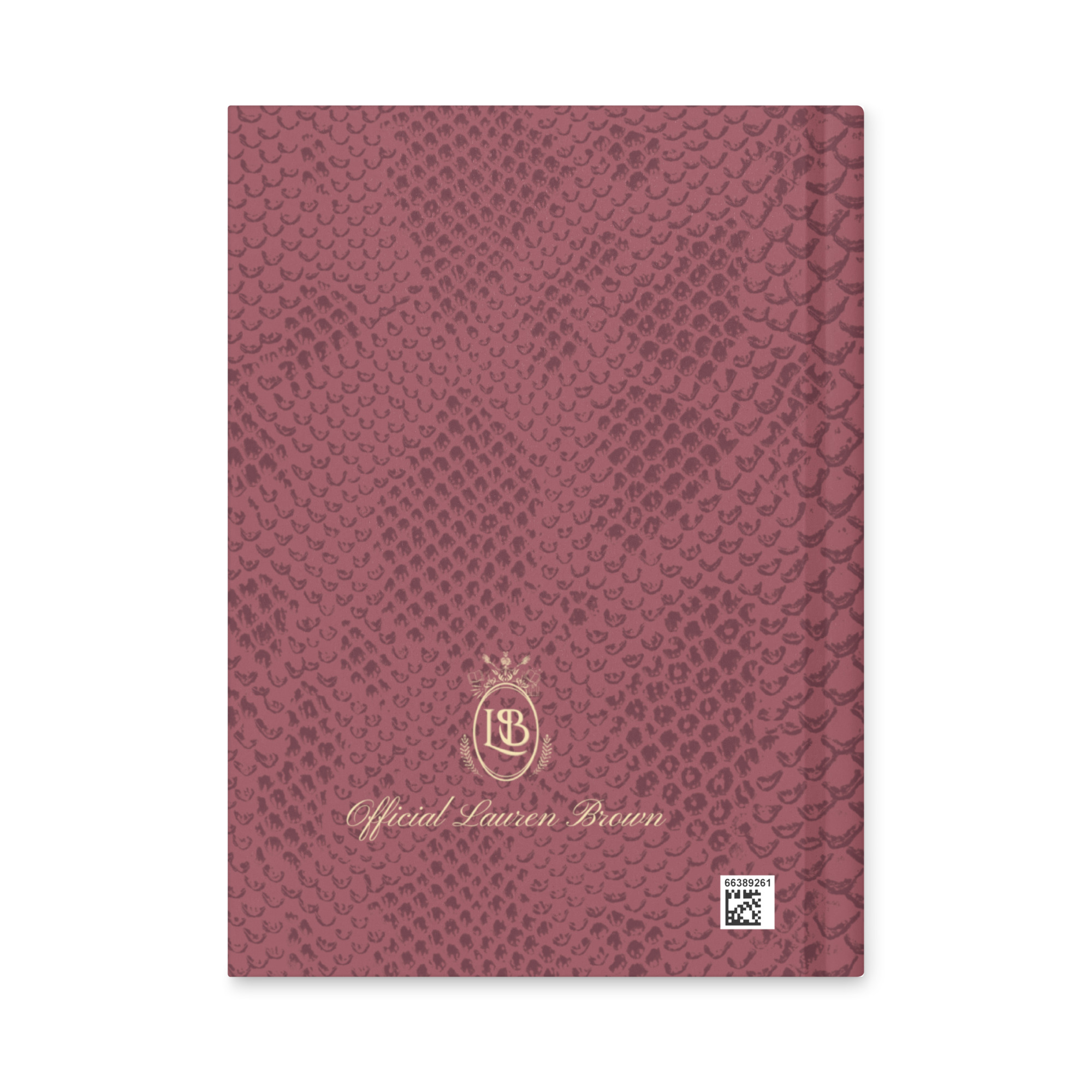 Exotic Hardcover Personal Journal in Mauve - Image 2