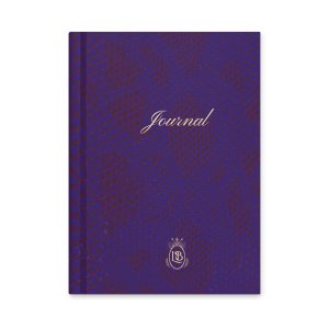 Exotic Hardcover Personal Journal in Ink & Deep Cherry