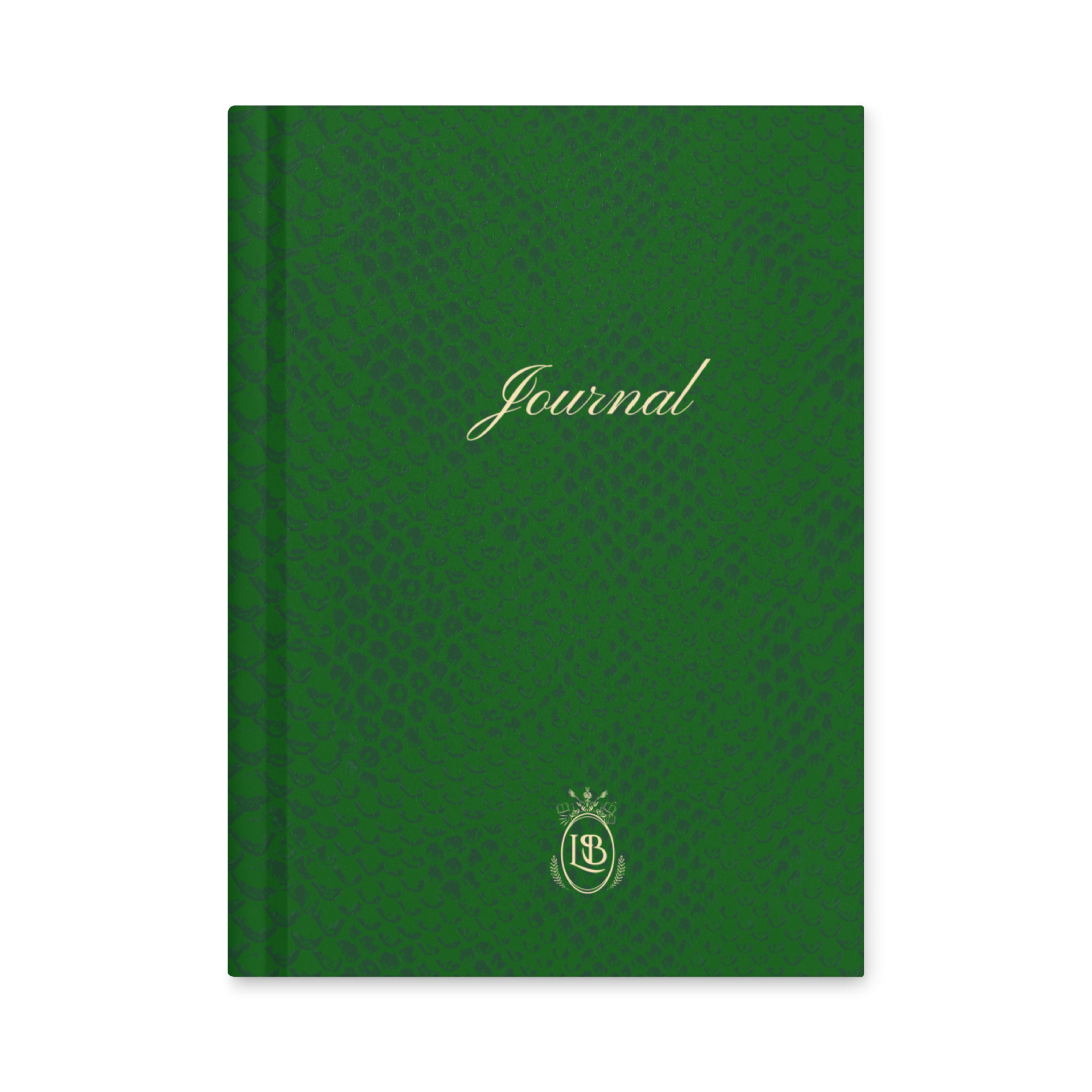 Exotic Hardcover Personal Journal in Emerald - Image 1