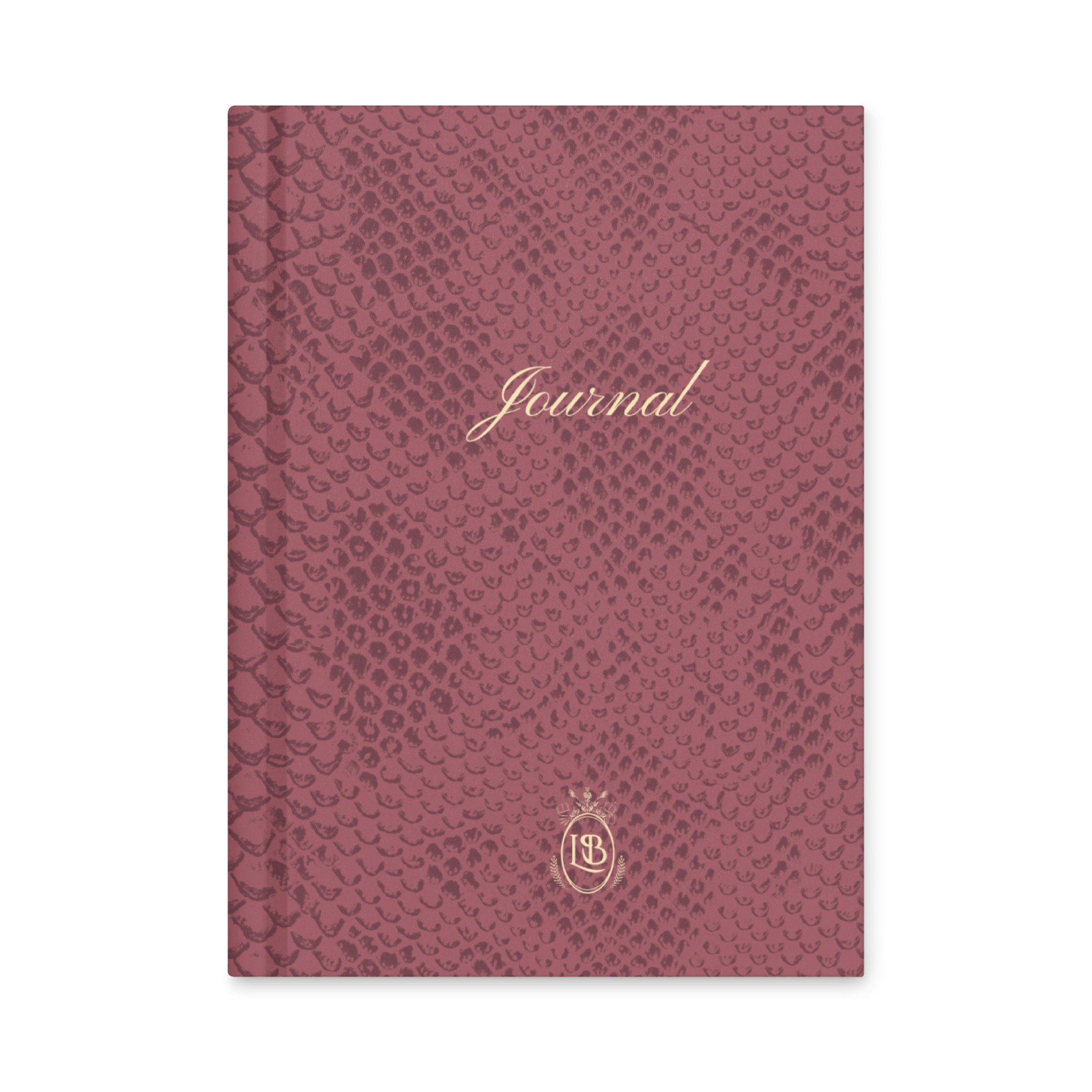Exotic Hardcover Personal Journal in Mauve - Image 1