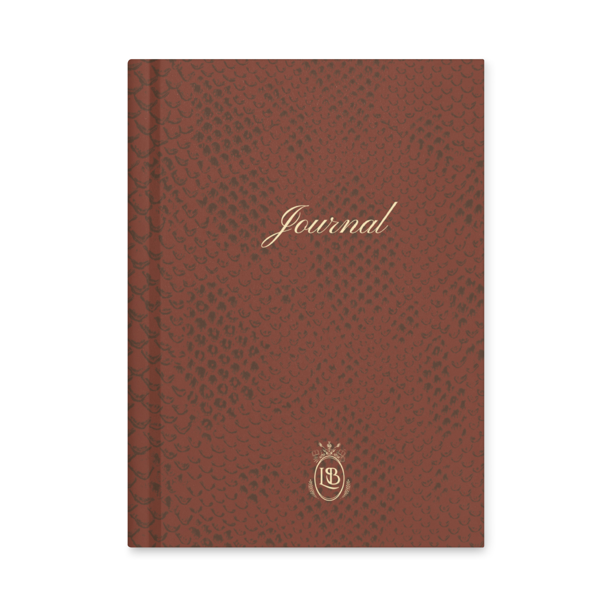Exotic Hardcover Personal Journal in Brown - Image 1