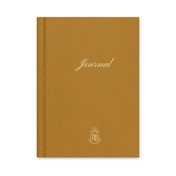Exotic Hardcover Personal Journal in Gold