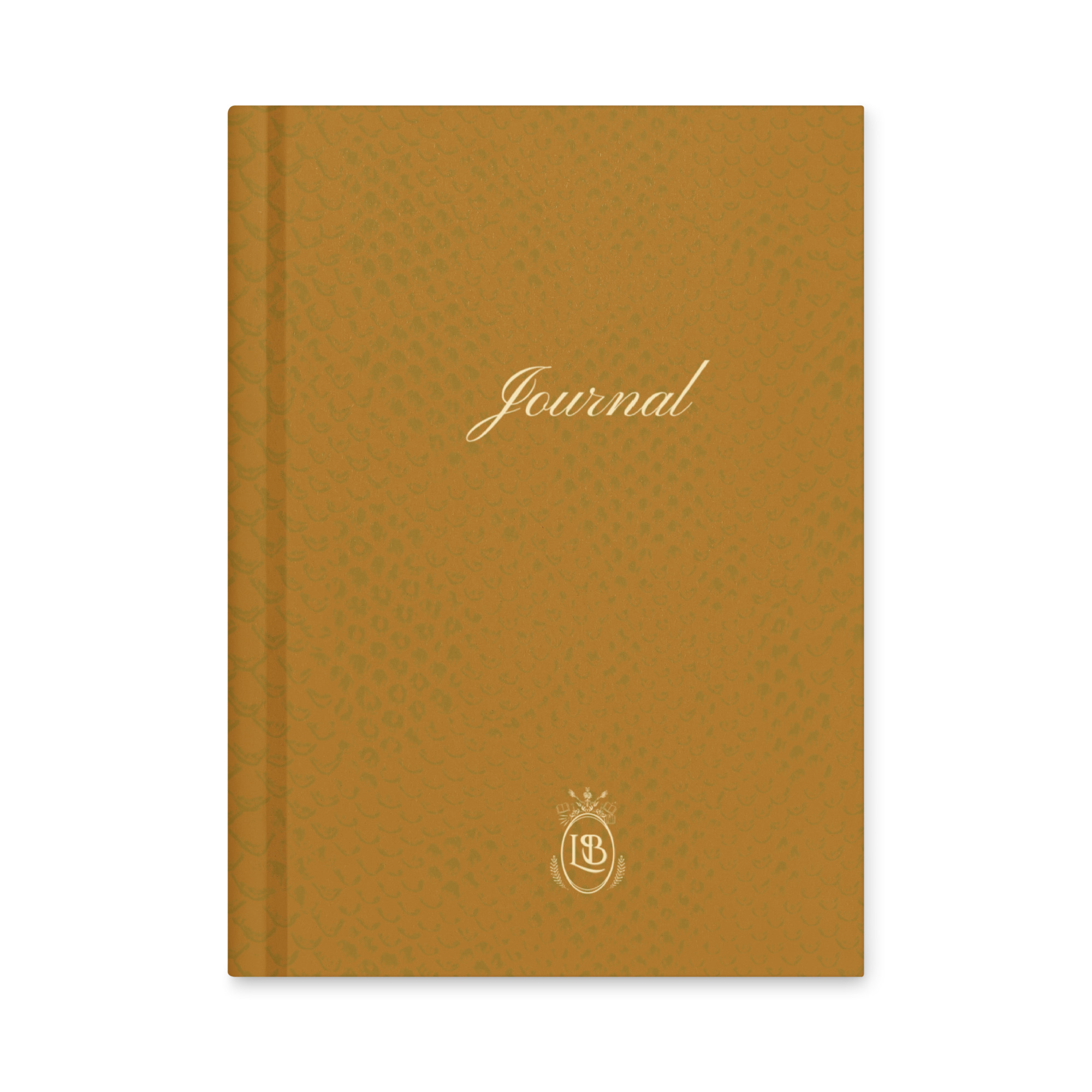 Exotic Hardcover Personal Journal in Gold - Image 1