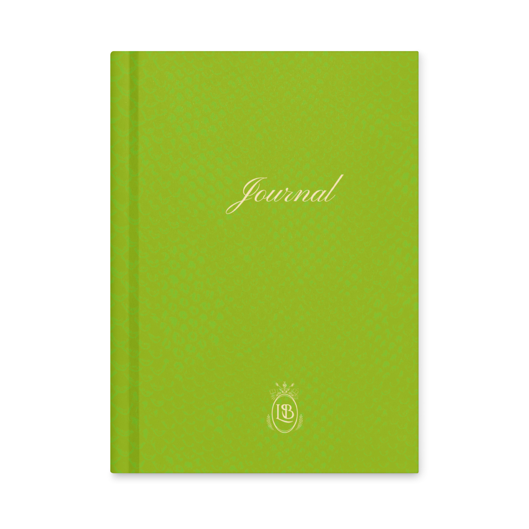 Exotic Hardcover Personal Journal in Lime - Image 1