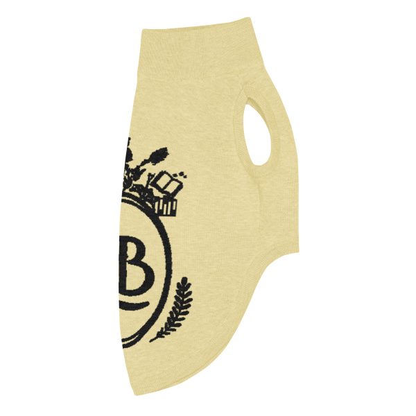 OLB Knit Pet Sweater in Butter & Onyx