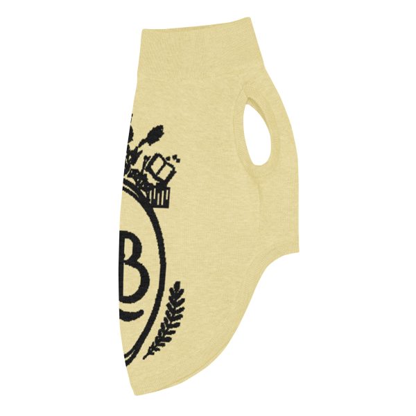 OLB Knit Pet Sweater in Butter & Onyx