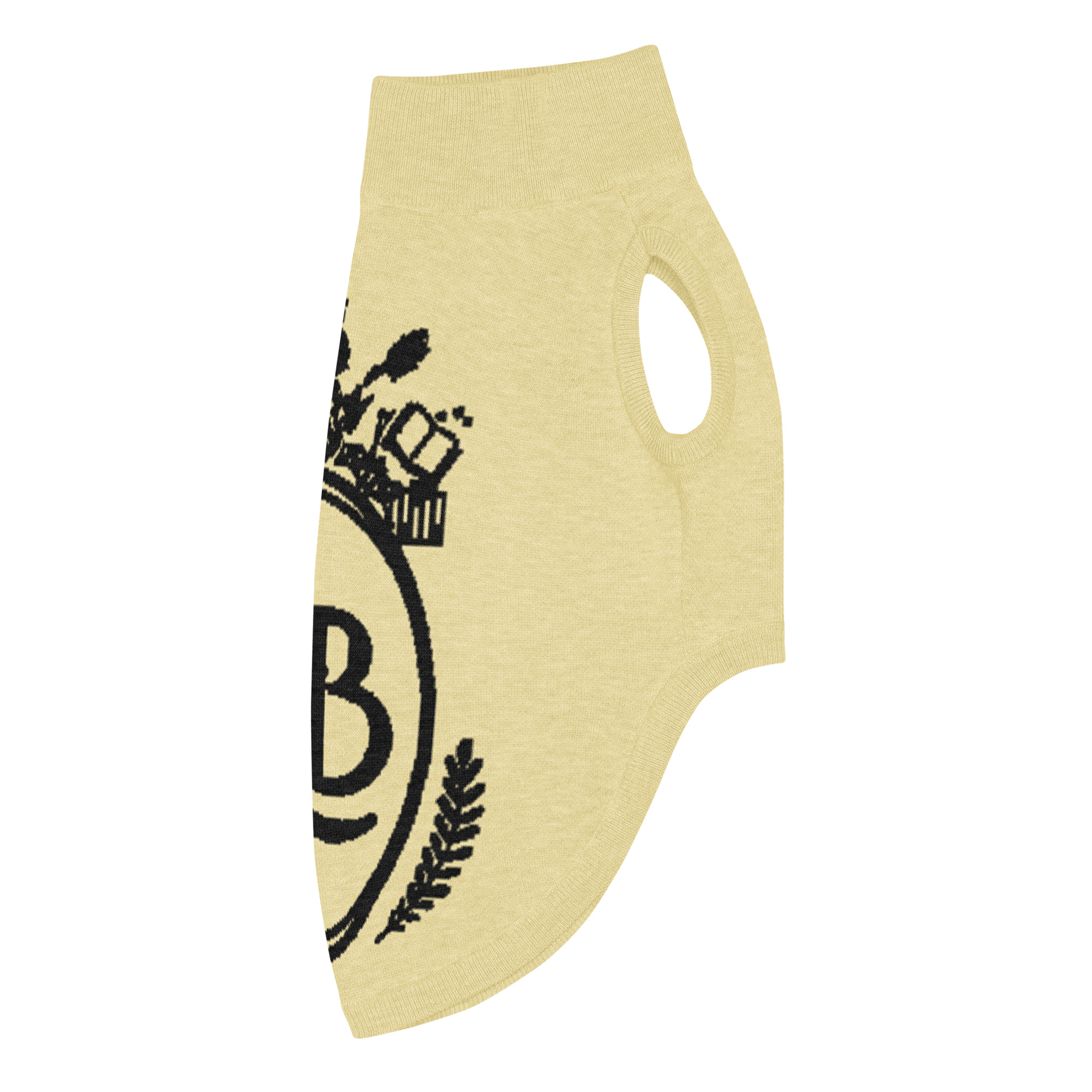 OLB Knit Pet Sweater in Butter & Onyx - Image 15