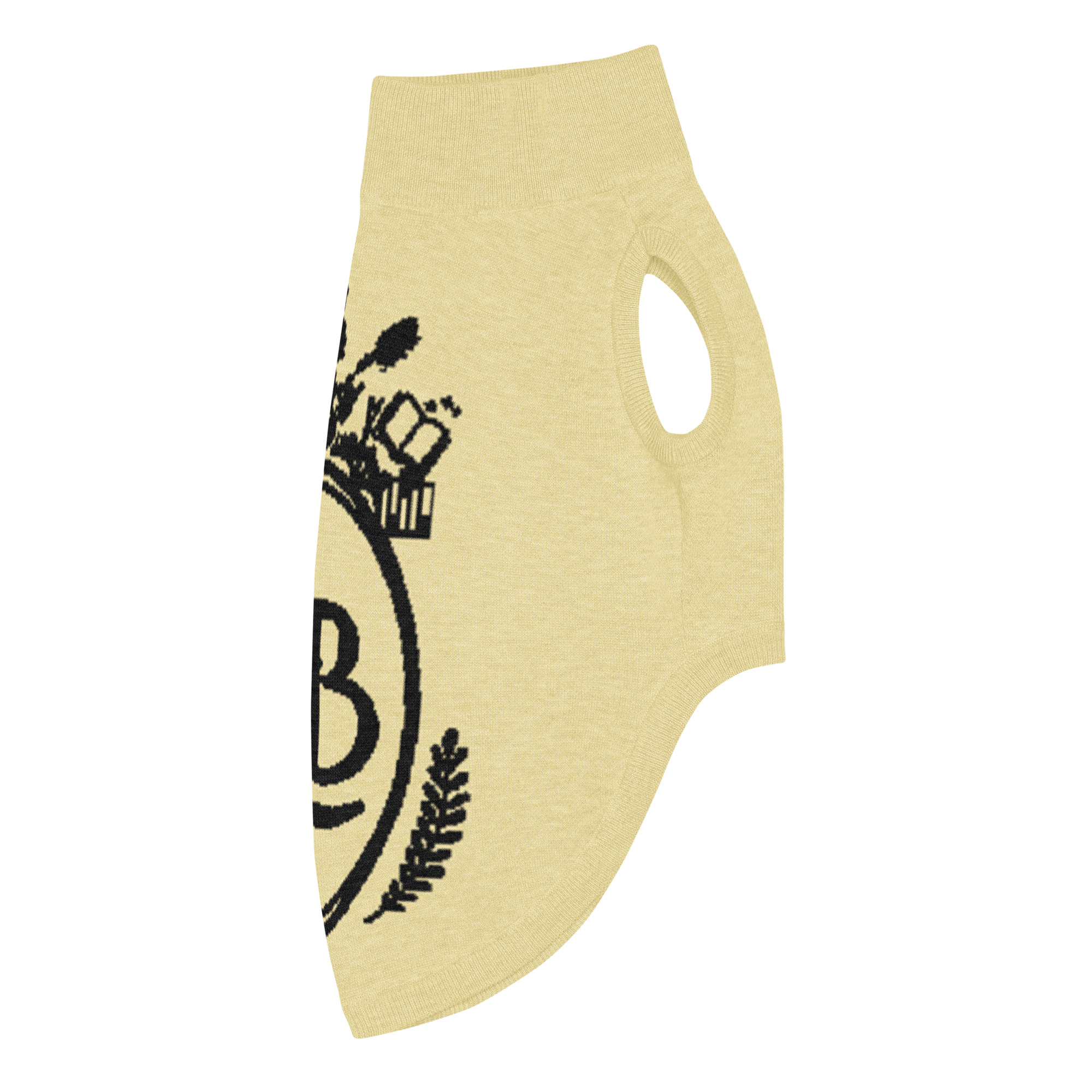 OLB Knit Pet Sweater in Butter & Onyx - Image 12