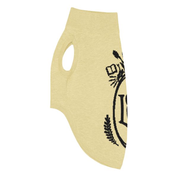 OLB Knit Pet Sweater in Butter & Onyx