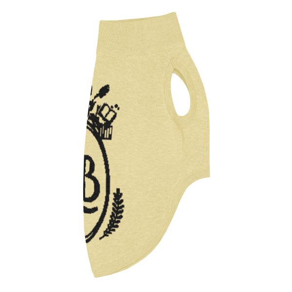 OLB Knit Pet Sweater in Butter & Onyx