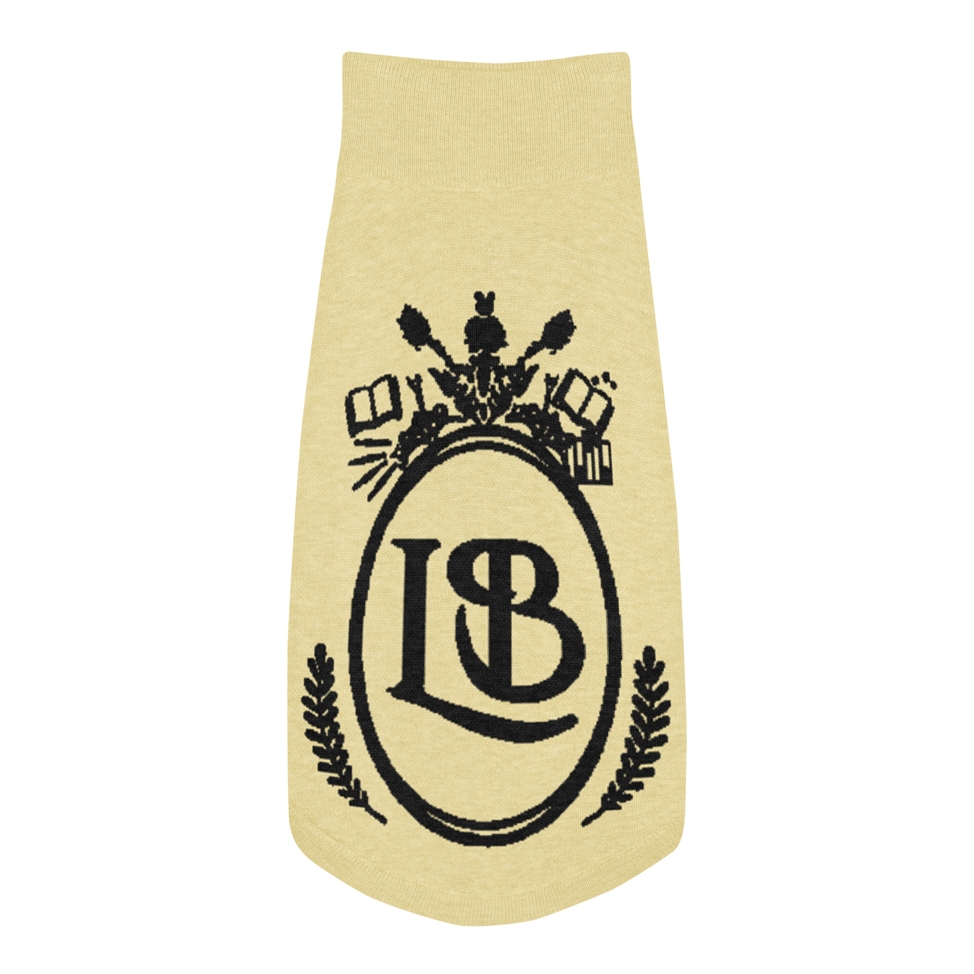 OLB Knit Pet Sweater in Butter & Onyx - Image 16