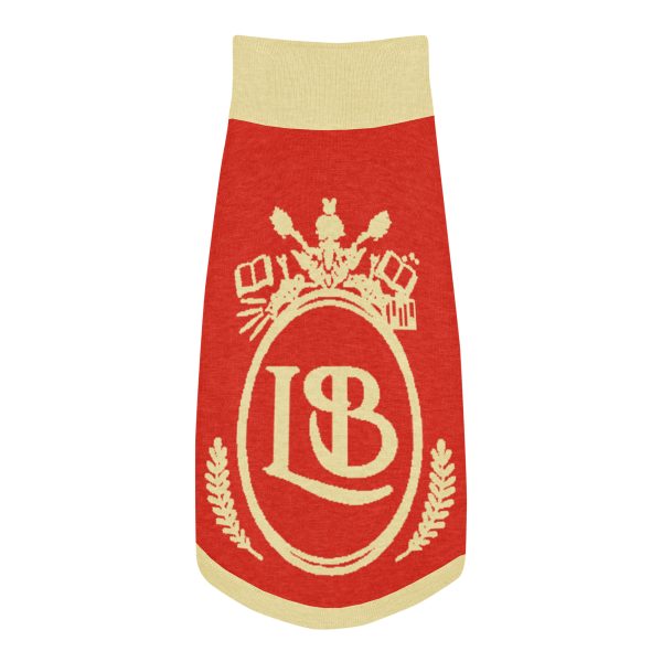 OLB Knit Pet Sweater in Cherry