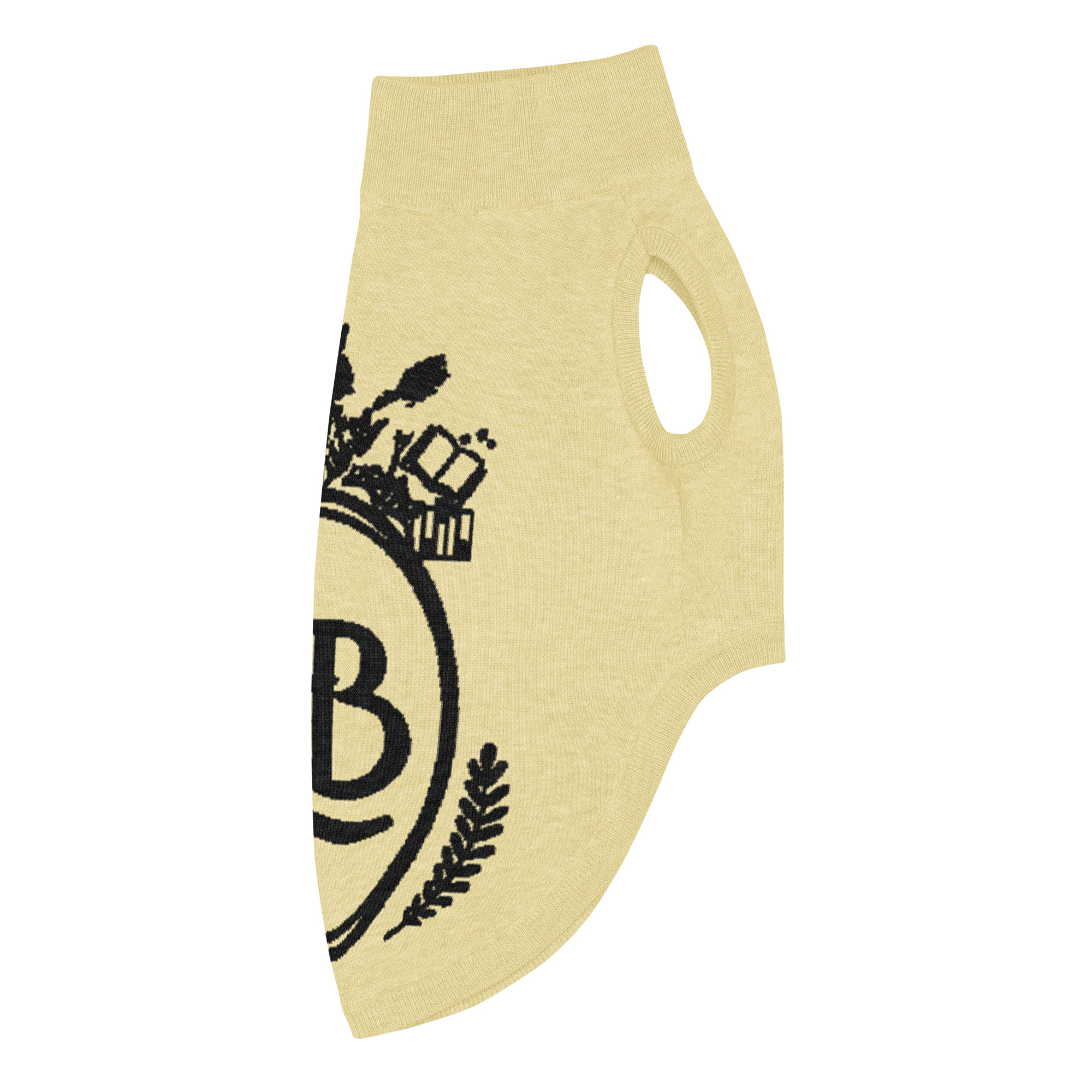 OLB Knit Pet Sweater in Butter & Onyx - Image 18