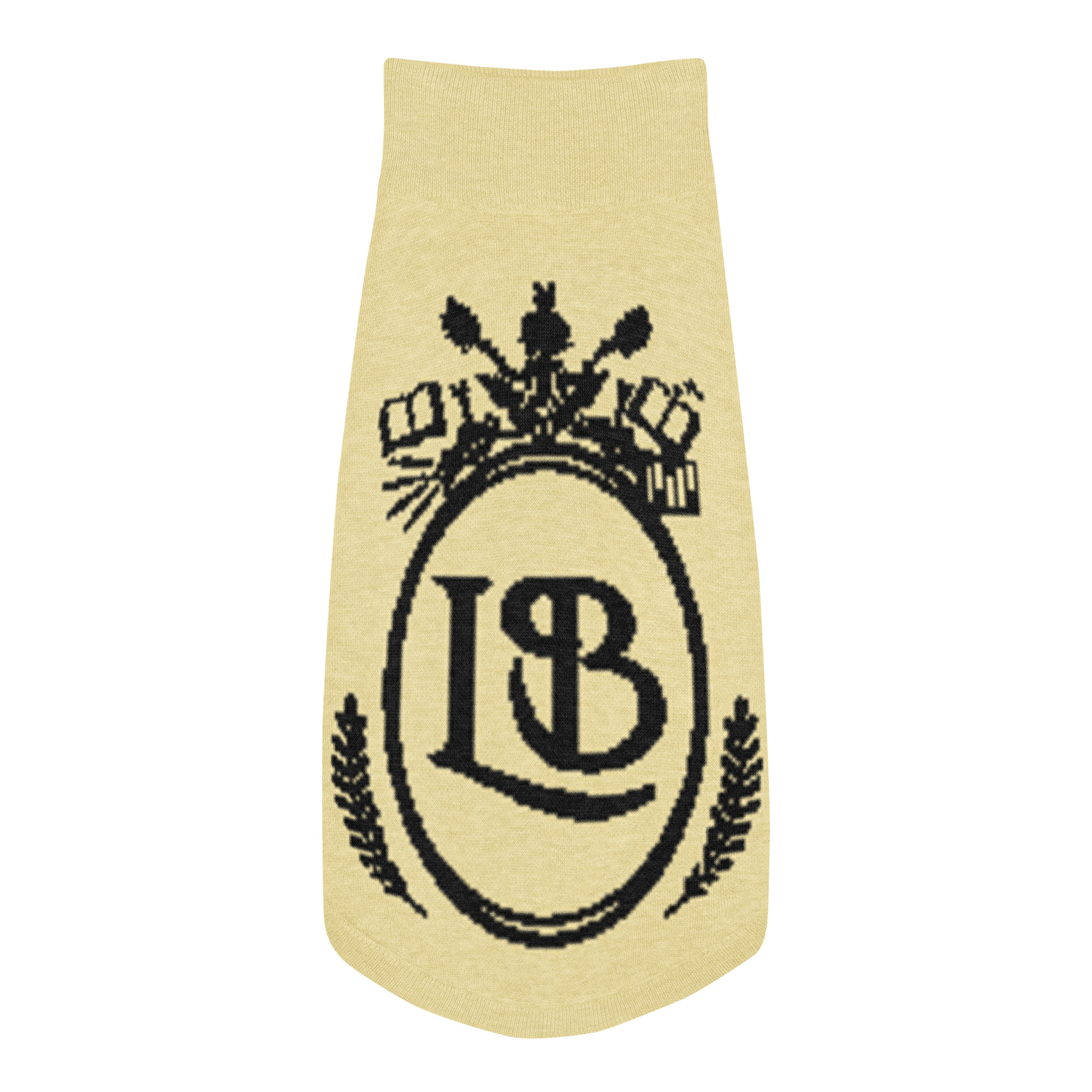 OLB Knit Pet Sweater in Butter & Onyx - Image 4
