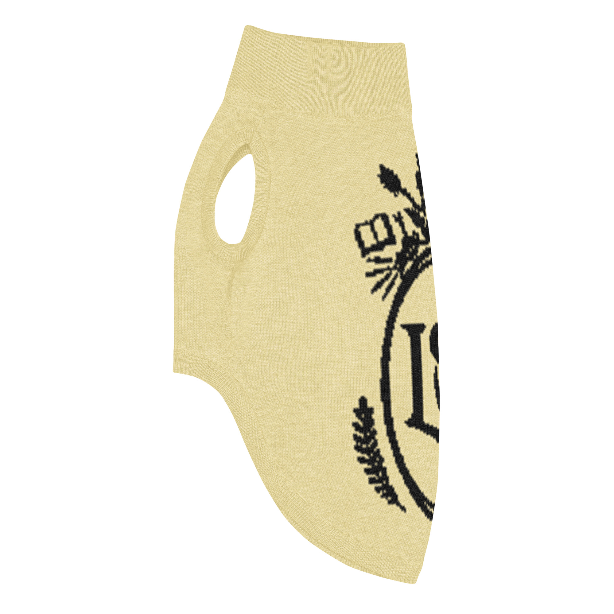 OLB Knit Pet Sweater in Butter & Onyx - Image 5