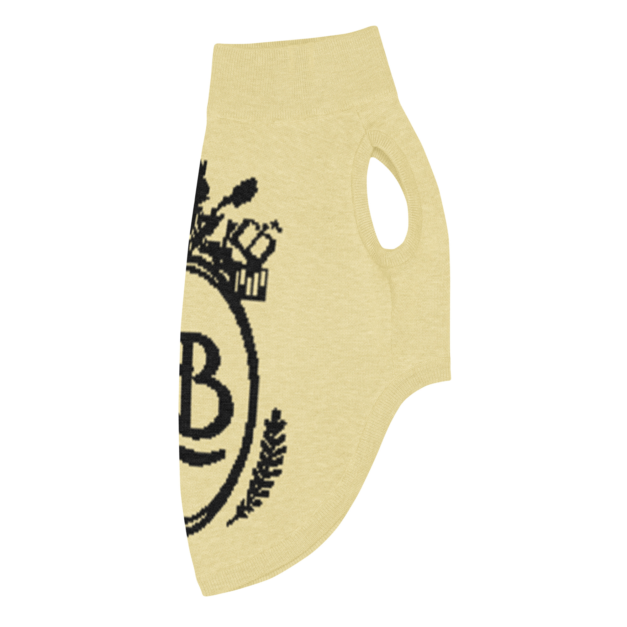 OLB Knit Pet Sweater in Butter & Onyx - Image 6