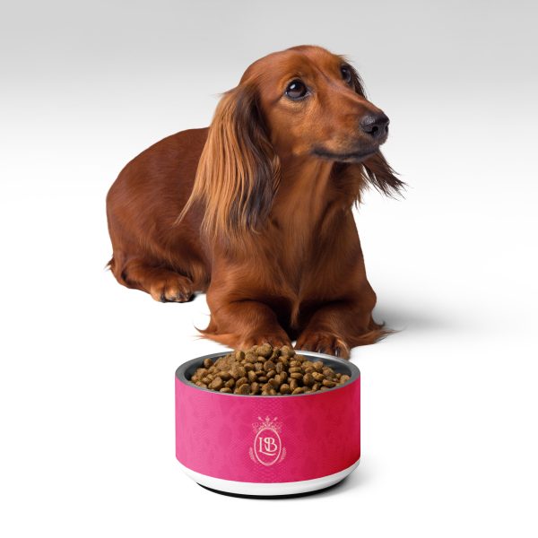 Exotic Crest Pet Bowl in Fuchsia