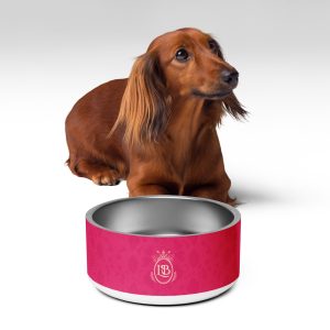 Exotic Crest Pet Bowl in Fuchsia - Image 4