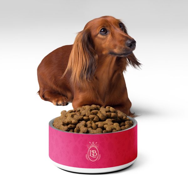 Exotic Crest Pet Bowl in Fuchsia