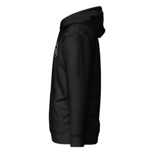 LB Crest Hoodie in Onyx & White Embroider - Image 2