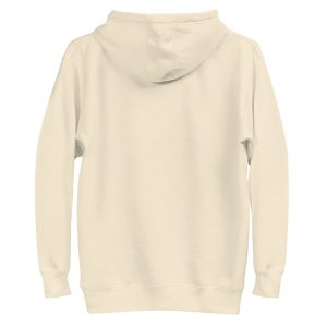 LB Crest Hoodie in Ivory & Gold Embroider - Image 3